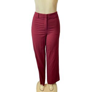 Ann Taylor Womens High Rise Wide Leg Red Pants Sz 0 - New